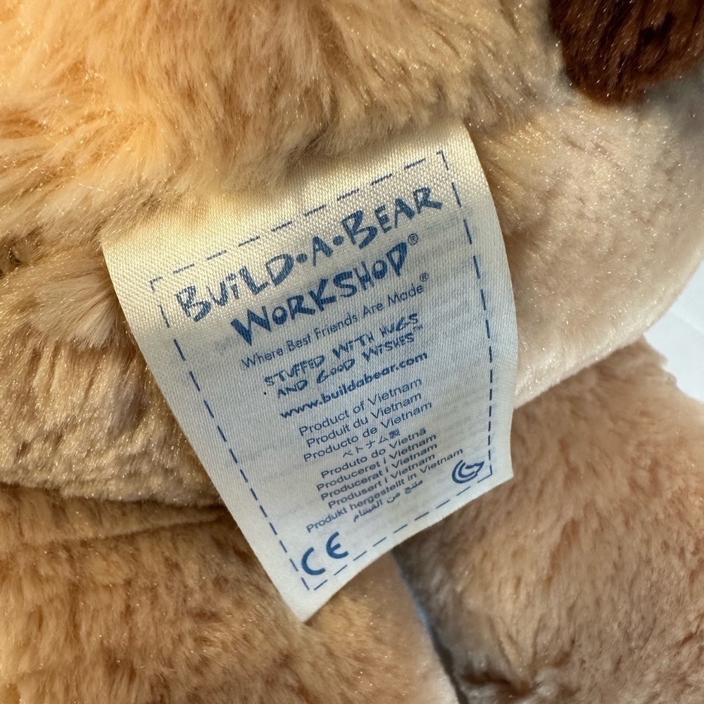 Build A Bear Workshop Brown Tan Puppy Dog 16” 2014 Plush Stuffed Animal BAB Toy - Picture 4 of 8
